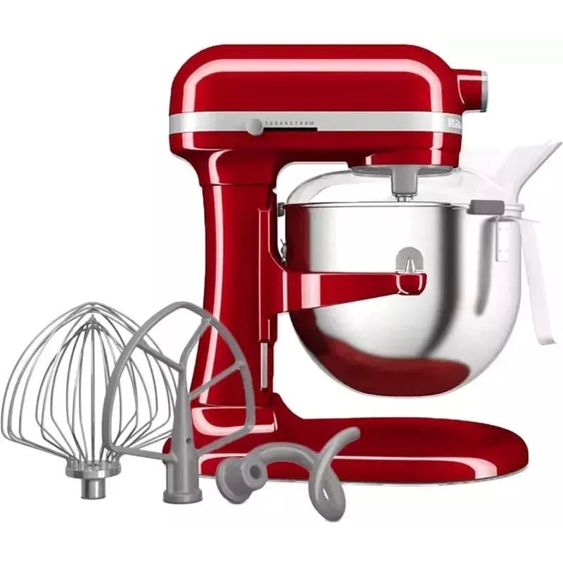 Планетарний міксер KitchenAid Heavy Duty з підйомною чашею 6.6 л червоний (5KSM70JPXEER) - фото 5