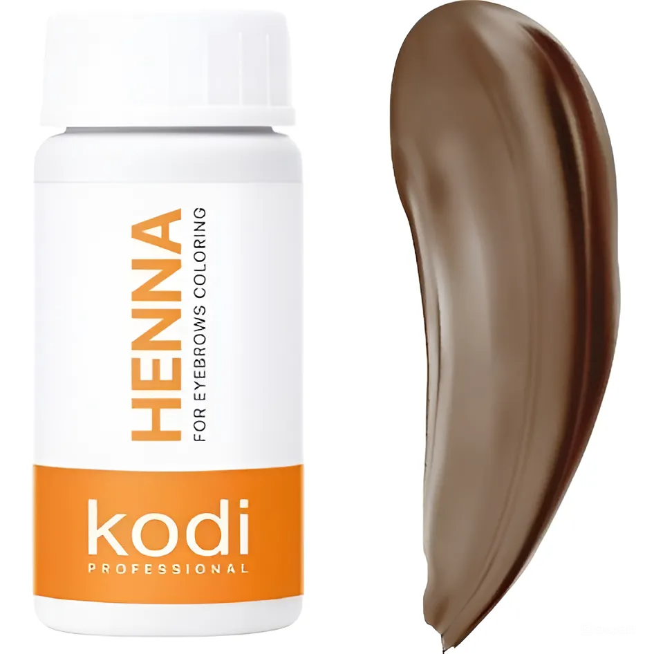 Хна для фарбування брів Kodi professional Special Brown Натурально-коричнева 10 г - фото 1