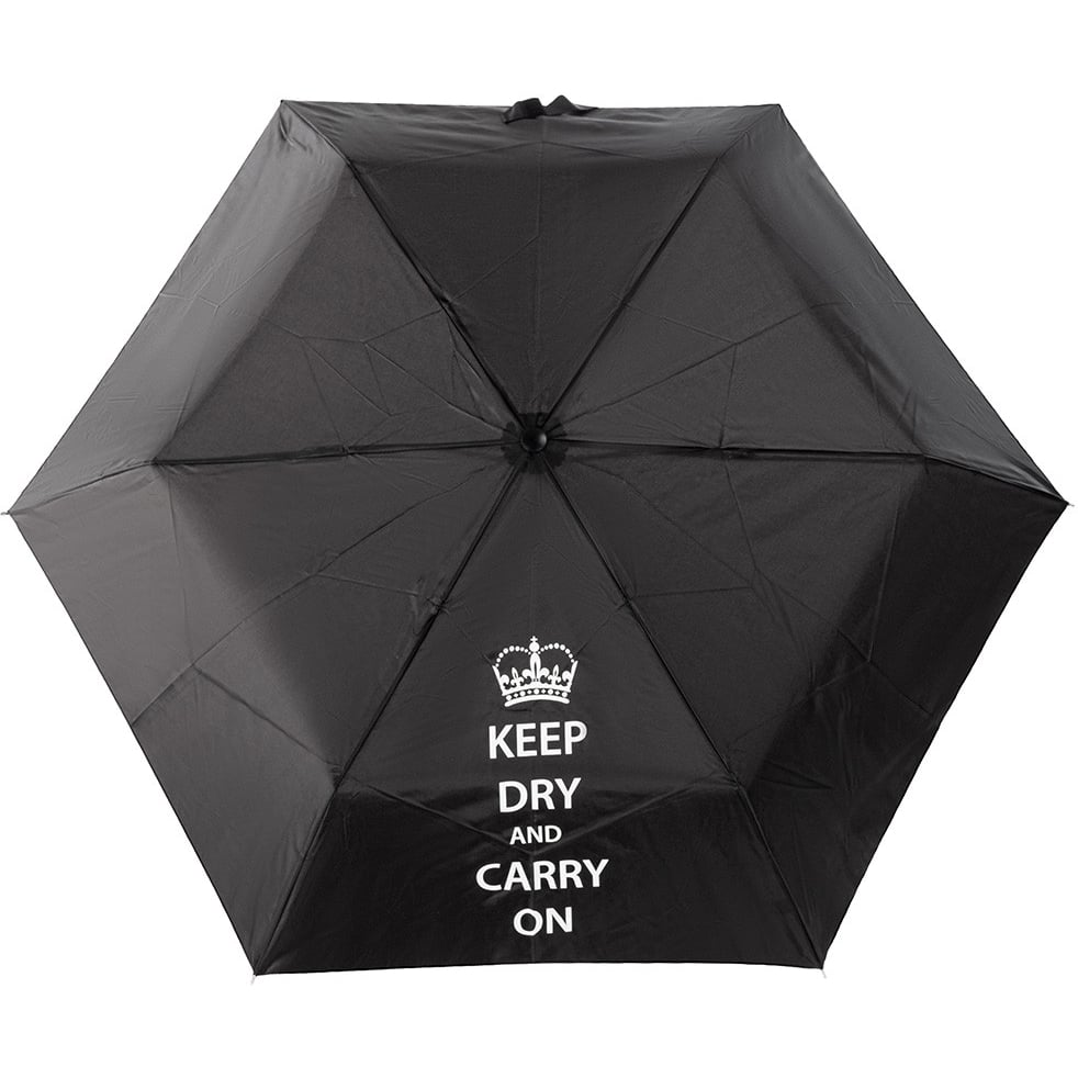 Жіноча складана парасолька механічна Incognito 91 см чорна - фото 1