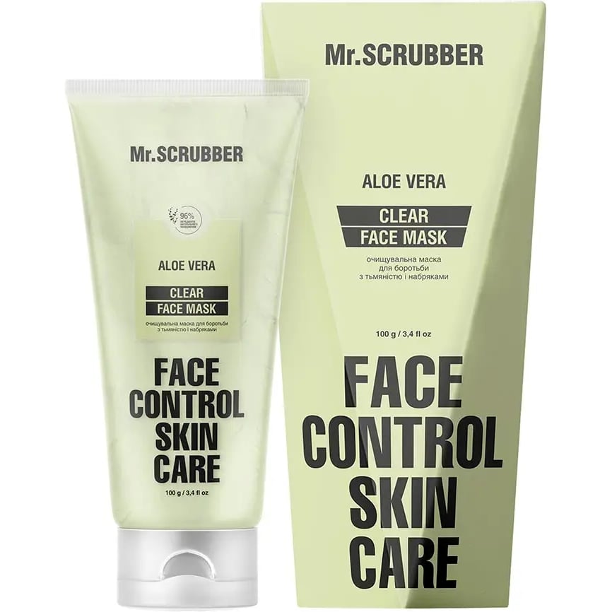 Очищувальна маска Mr.Scrubber Clear Face Mask Face Control Skin Care для боротьби з тьмяністю і набряками 100 мл - фото 1