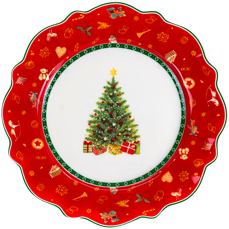 Тарілка Christmas Delight, 21 см, різнобарвний (985-117) - фото 1