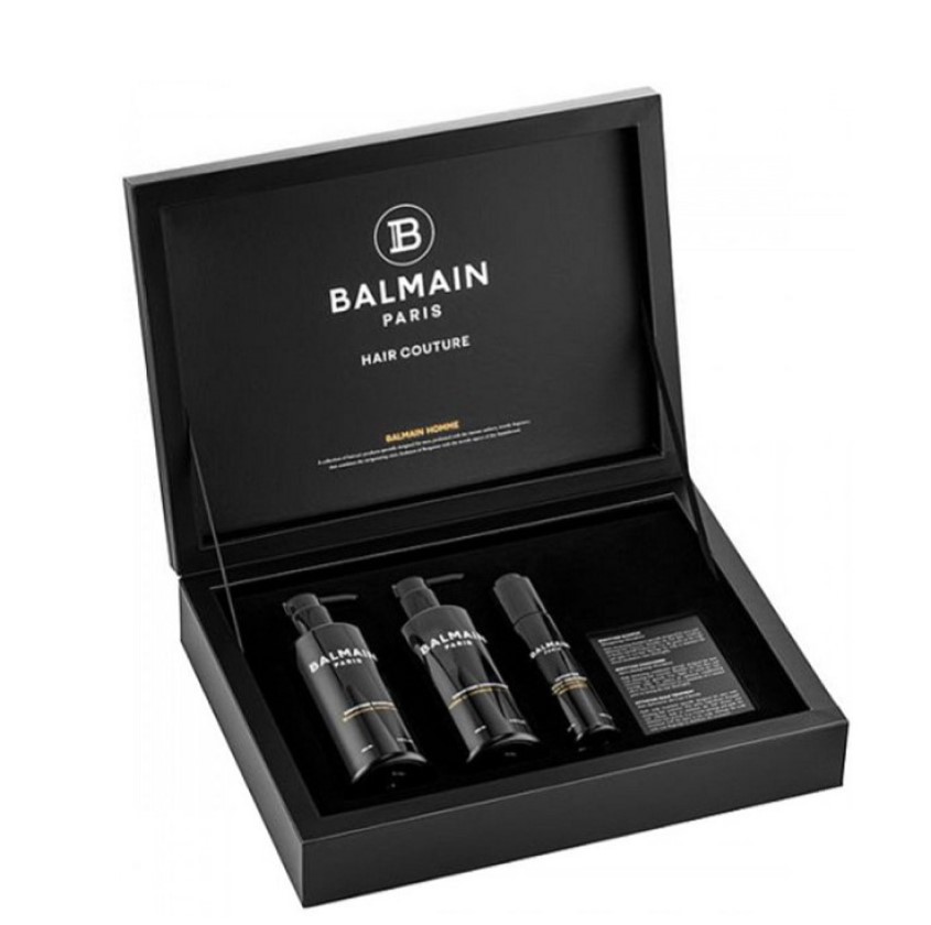 Набор для мужчин Balmain Homme Giftset 2 (Shampoo, Conditioner, Activating Scalp Treatment) - фото 1