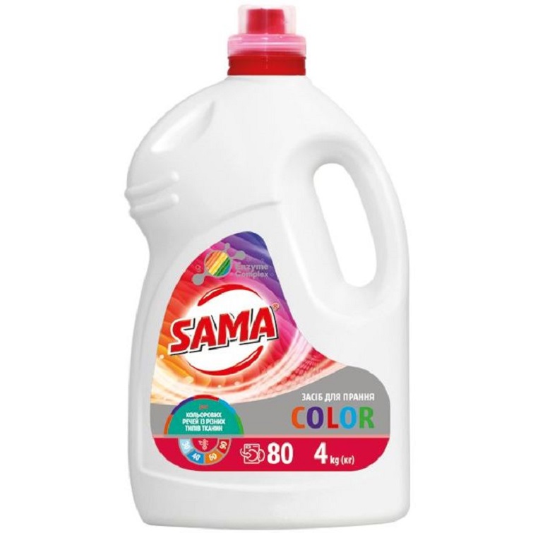 Гель для стирки Sama Color Universal, 4 л - фото 1