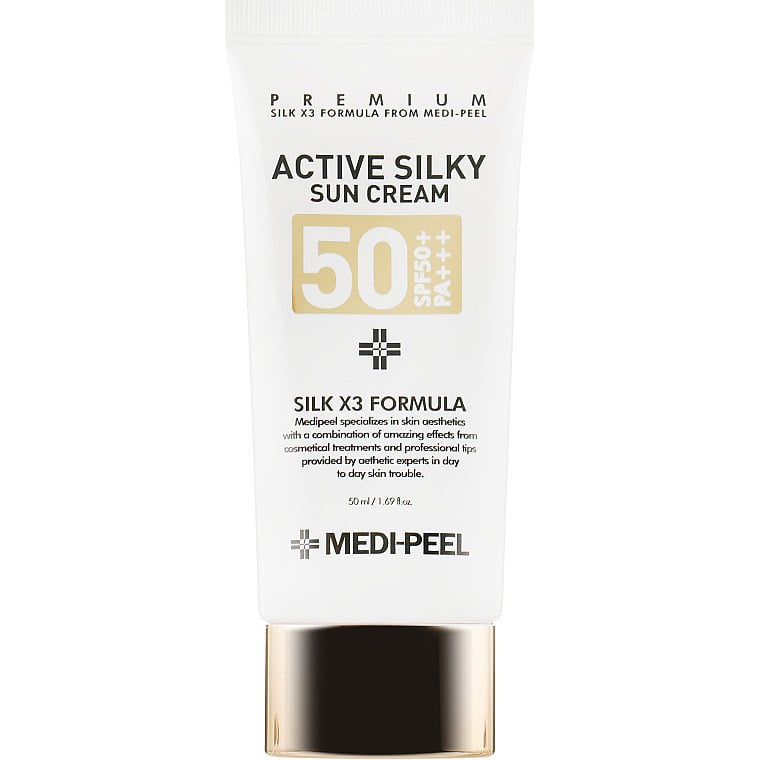 Сонцезахисний крем Medi-Peel Active Silky Sun Cream SPF50+/PA+++, 50 мл - фото 1