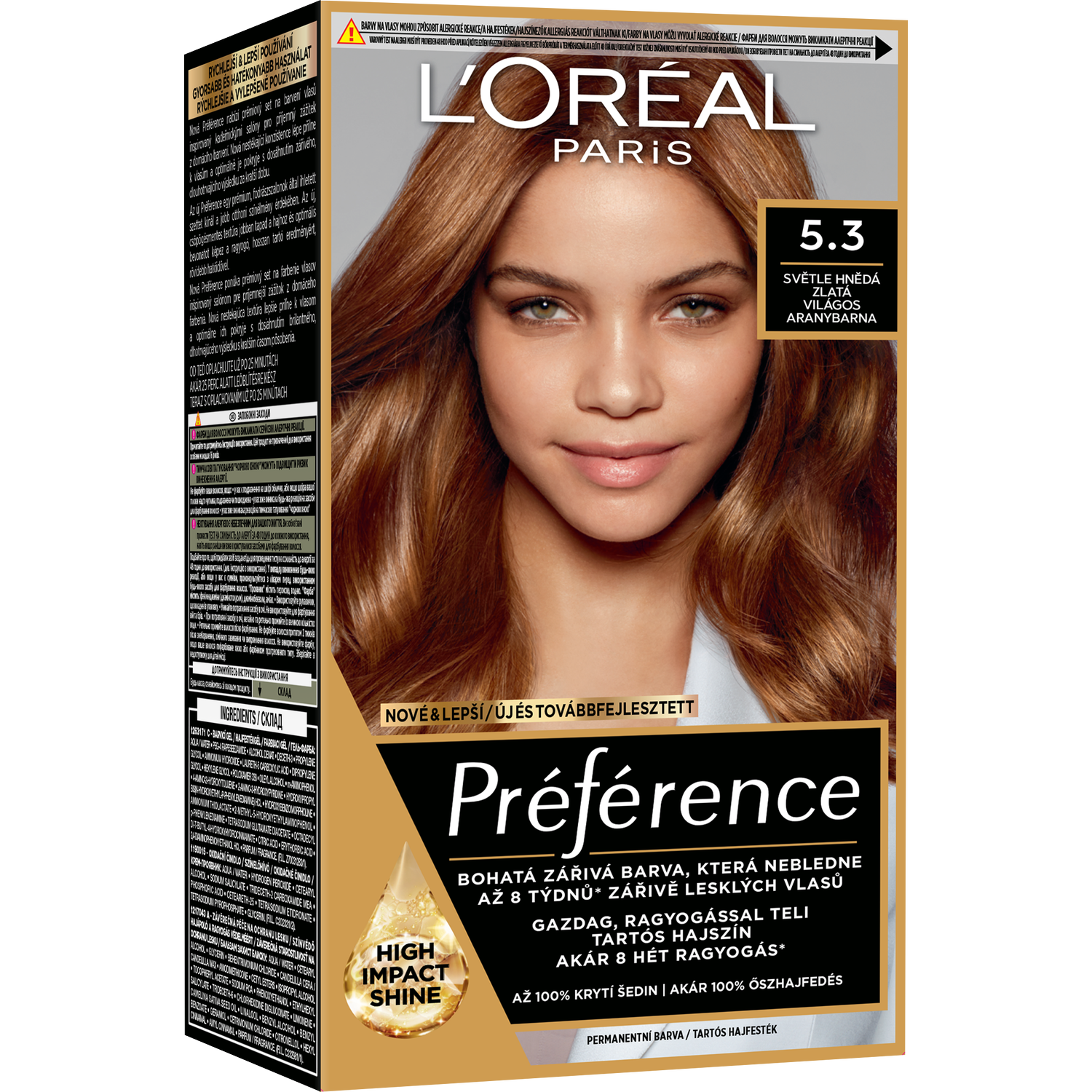 Краска для волос L'Oreal Paris Preference стойка тон 5.3 - фото 1