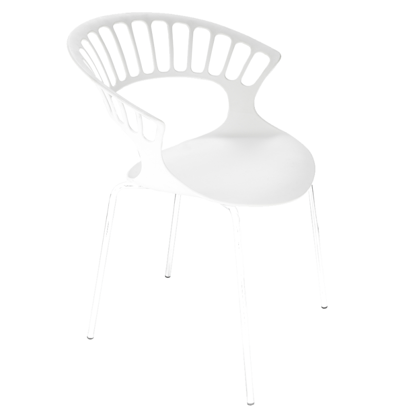 Кресло Papatya Tiara, база белый, белый (283014) - фото 1