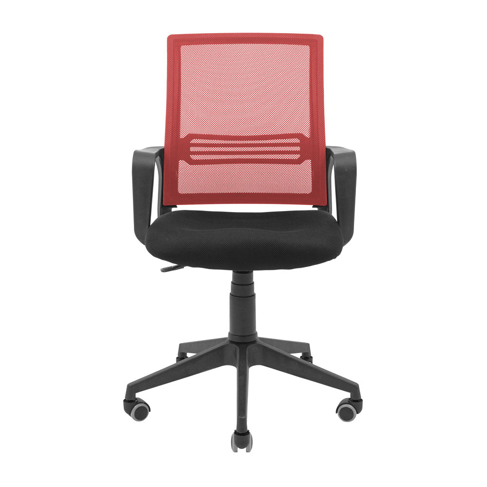Крісло комп'ютерне Richman Джина Пластик Піастра сітка чорний + червоний (RCM-1032) - фото 2