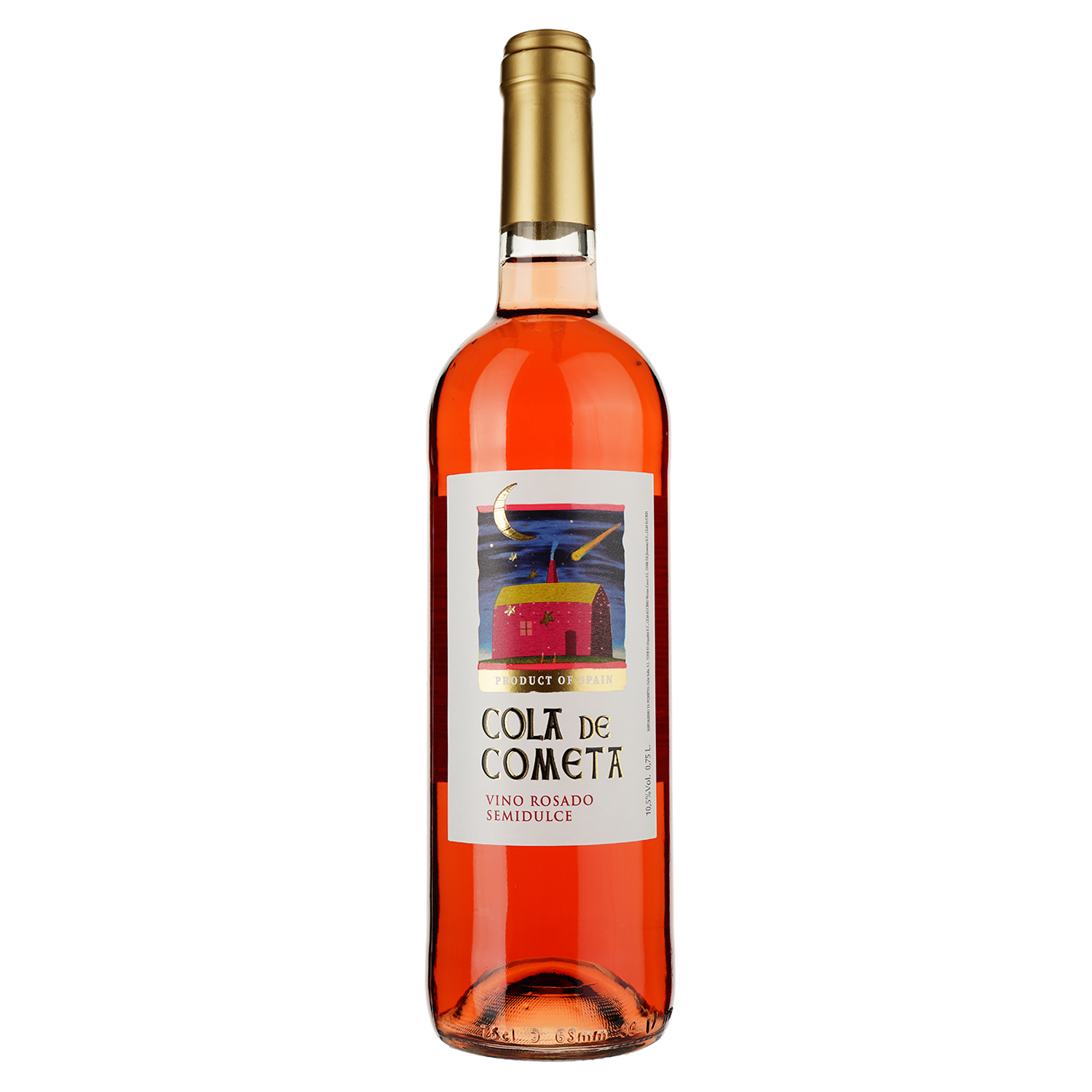 Вино Cola De Cometa, розовое, полусладкое, 12%, 0,75 л - фото 1