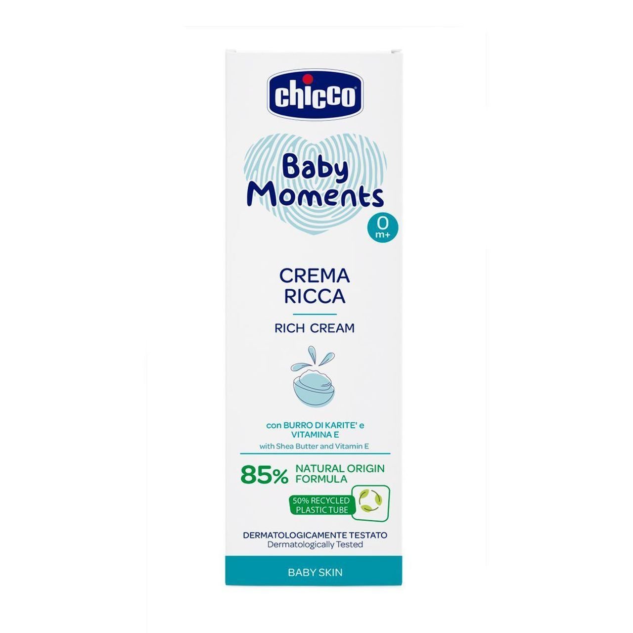 Детский питательный крем Chicco Baby Moments с маслом ши, 100 мл (10596.00) - фото 2