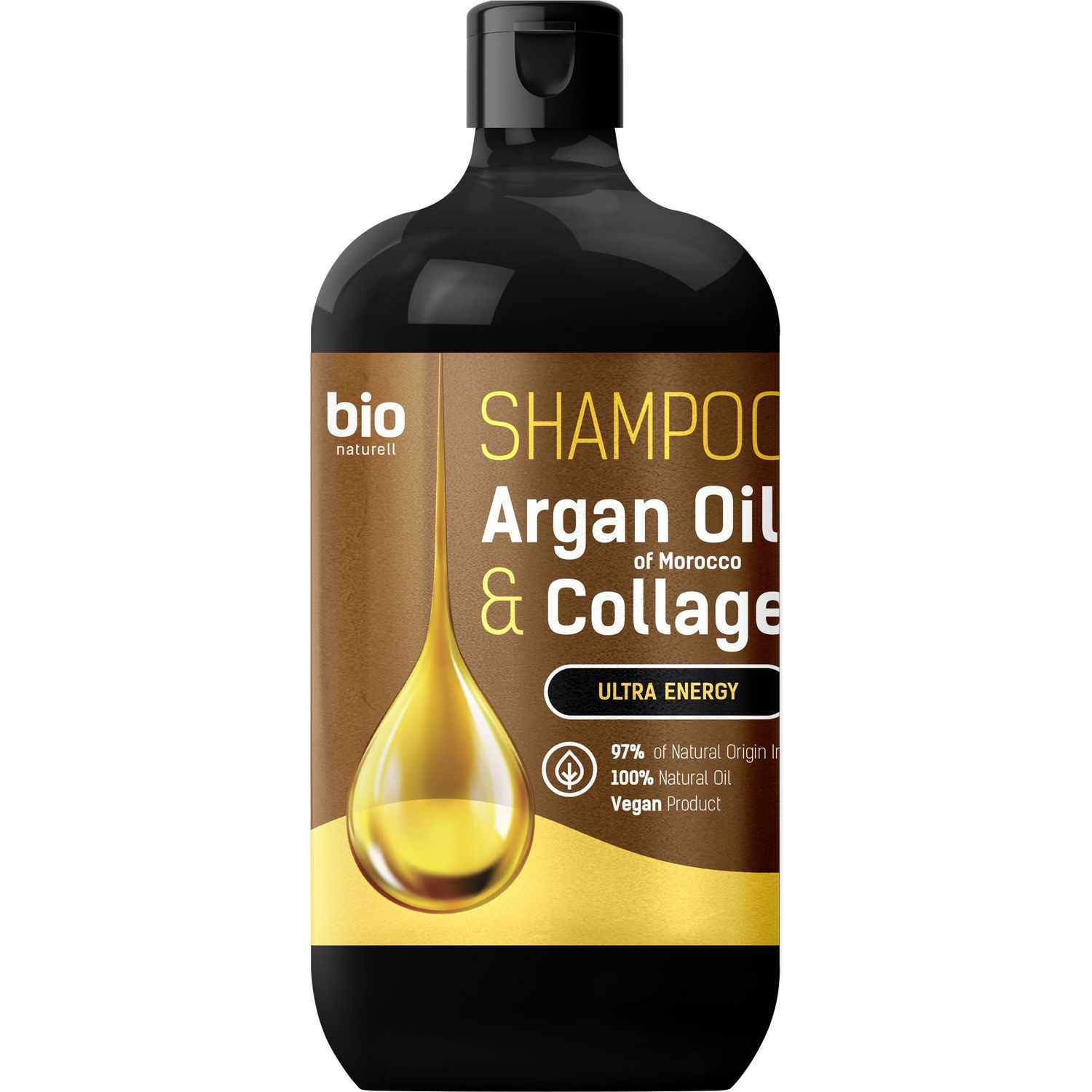 Шампунь Bio Naturell Argan Oil of Morocco & Collagen Ультраэнергия, 946 мл - фото 1