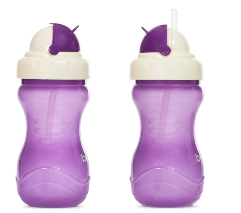 Чашка-непроливайка Baboo, з силіконовою соломинкою, 9+ міс., 360 мл, фіолетова (8-128) - фото 2