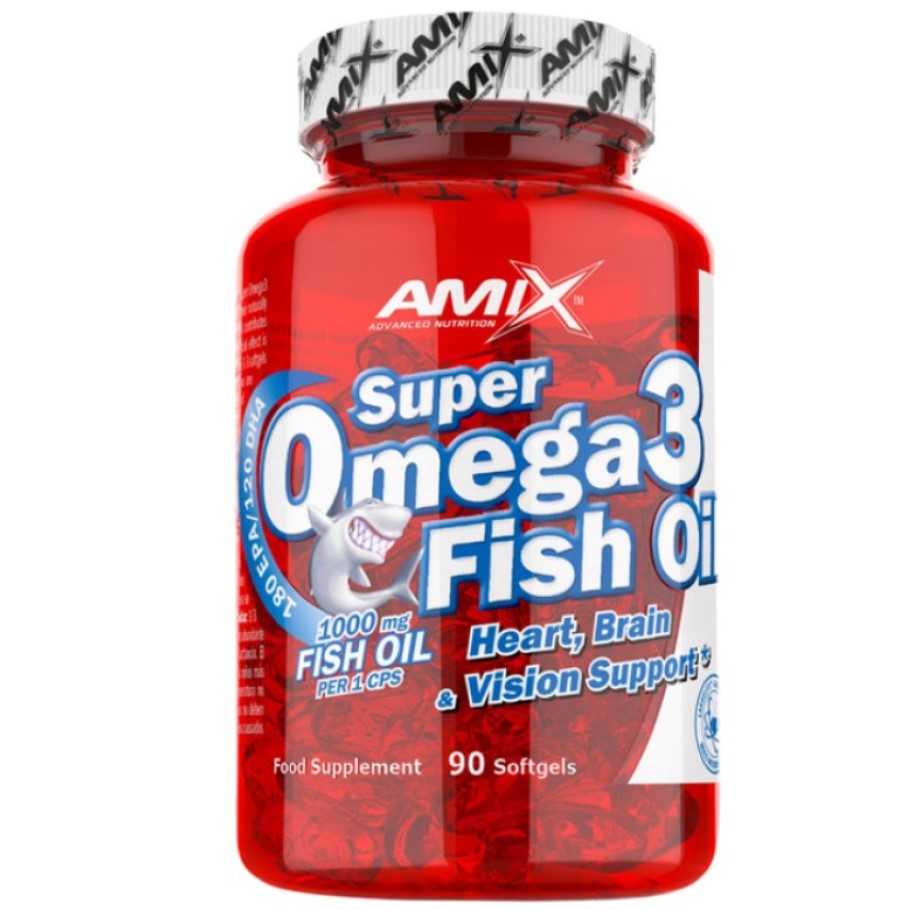 Жирные кислоты Amix Super Omega 3 Fish Oil 1000 мг 90 софт гель - фото 1