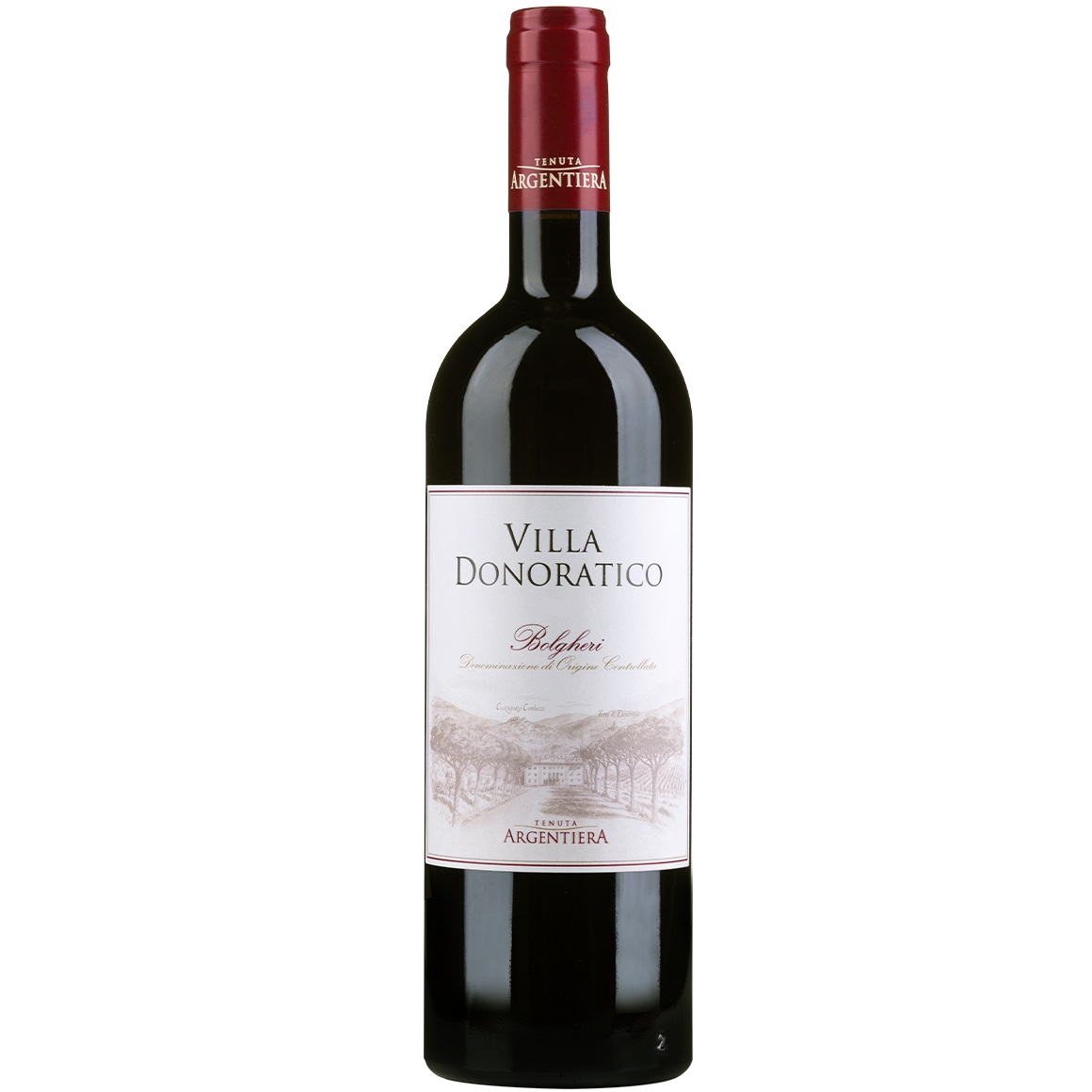Вино Tenuta Argentiera Villa Donoratico Bolgheri 2019 DOC, 14,5%, 0,75 л (873704) - фото 1