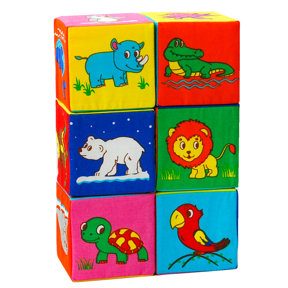 Набір м'яких кубиків Масік Зоопарк (МС 090601-11) - фото 2