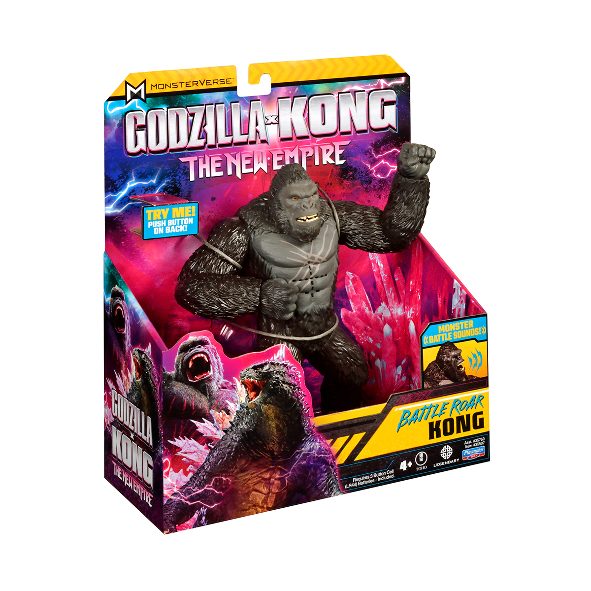 Игровая фигурка Godzilla vs Kong Конг готов к бою со звуком 18 см (35507) - фото 5