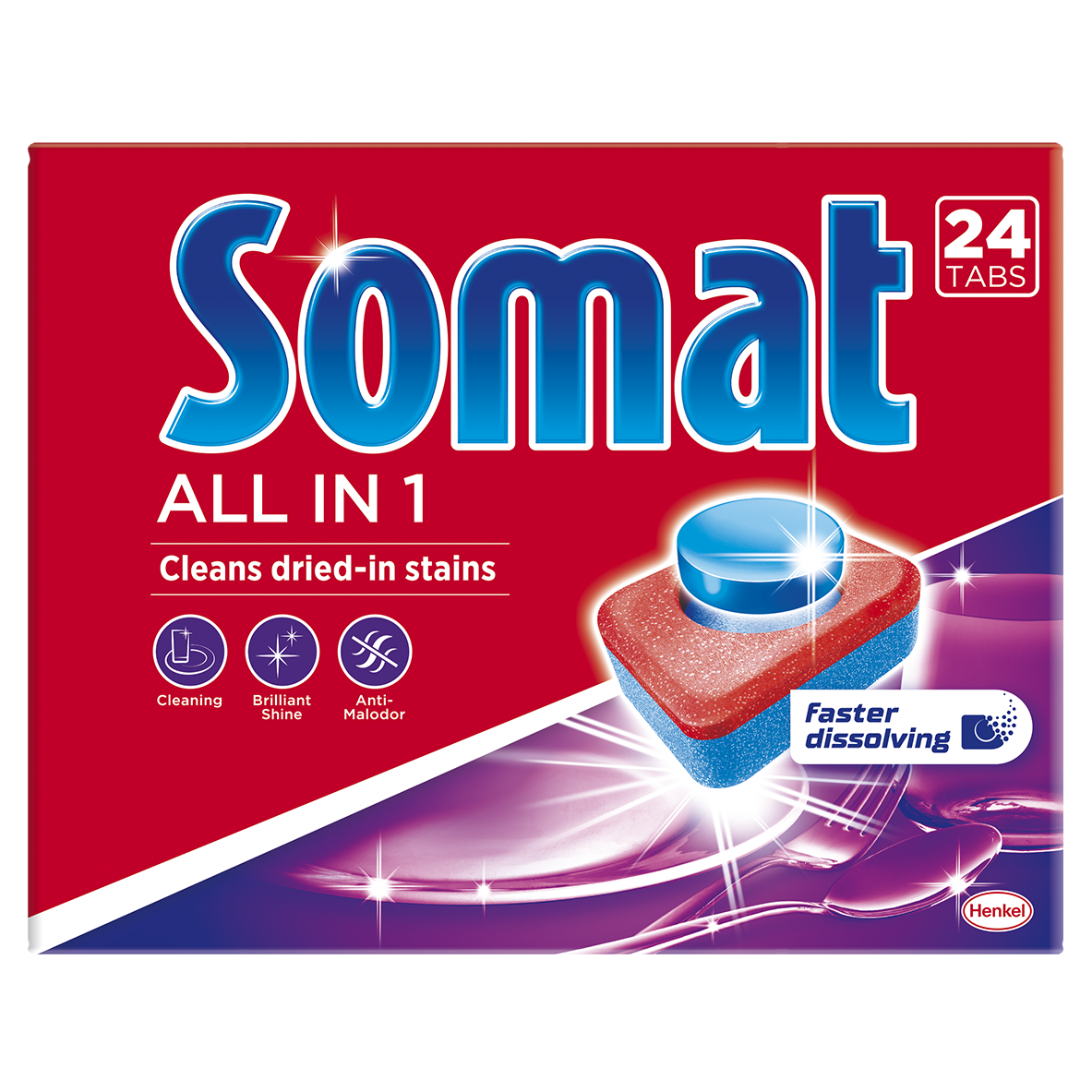 Таблетки для посудомийних машин Somat All in 1, 24 шт. (792023) - фото 1