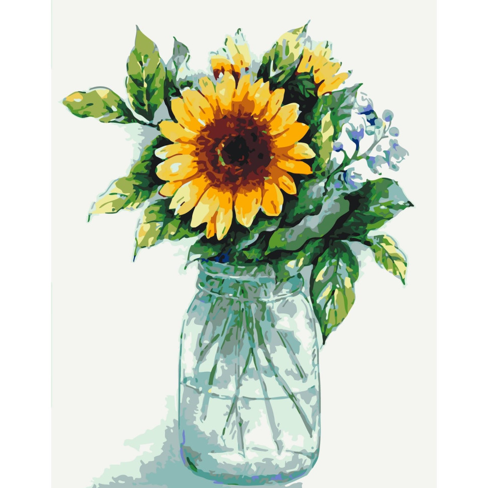Картина по номерам ArtCraft Солнечный цветок 40x50 см (13136-AC) - фото 1