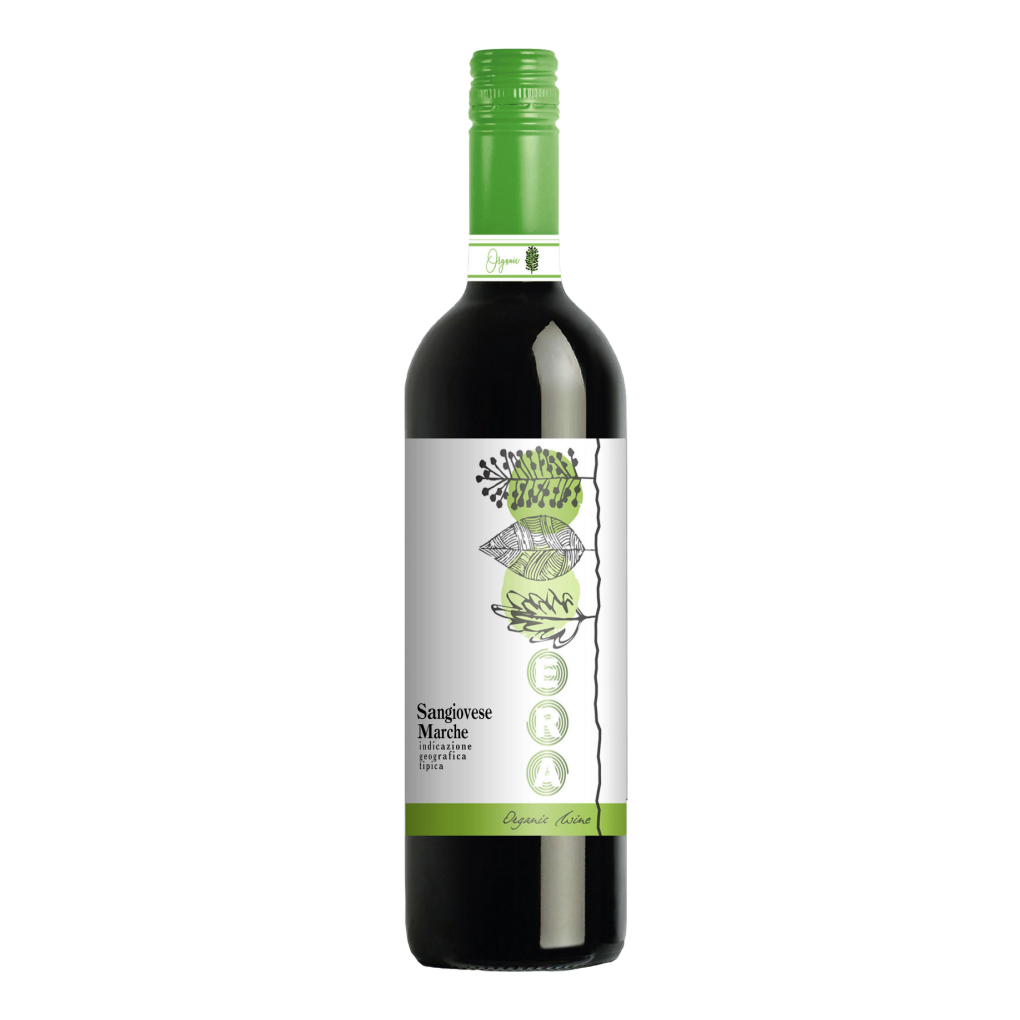 Вино Era Sangiovese Marche Organic, червоне, сухе, 12%, 0,75 л - фото 1