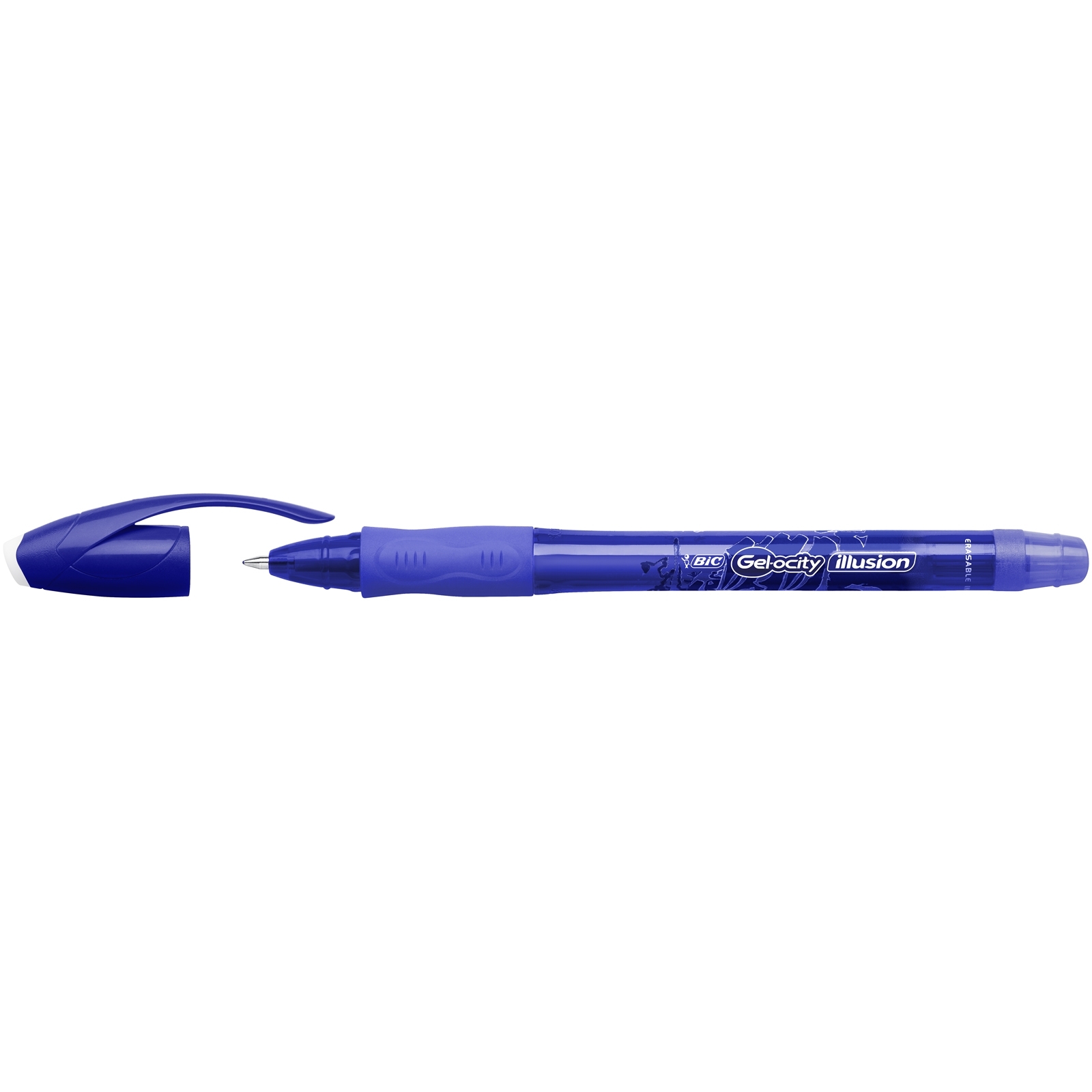 Ручка гелева пиши-стирай BIC Gel-ocity Illusion, 0,7 мм, синій (943452) - фото 2