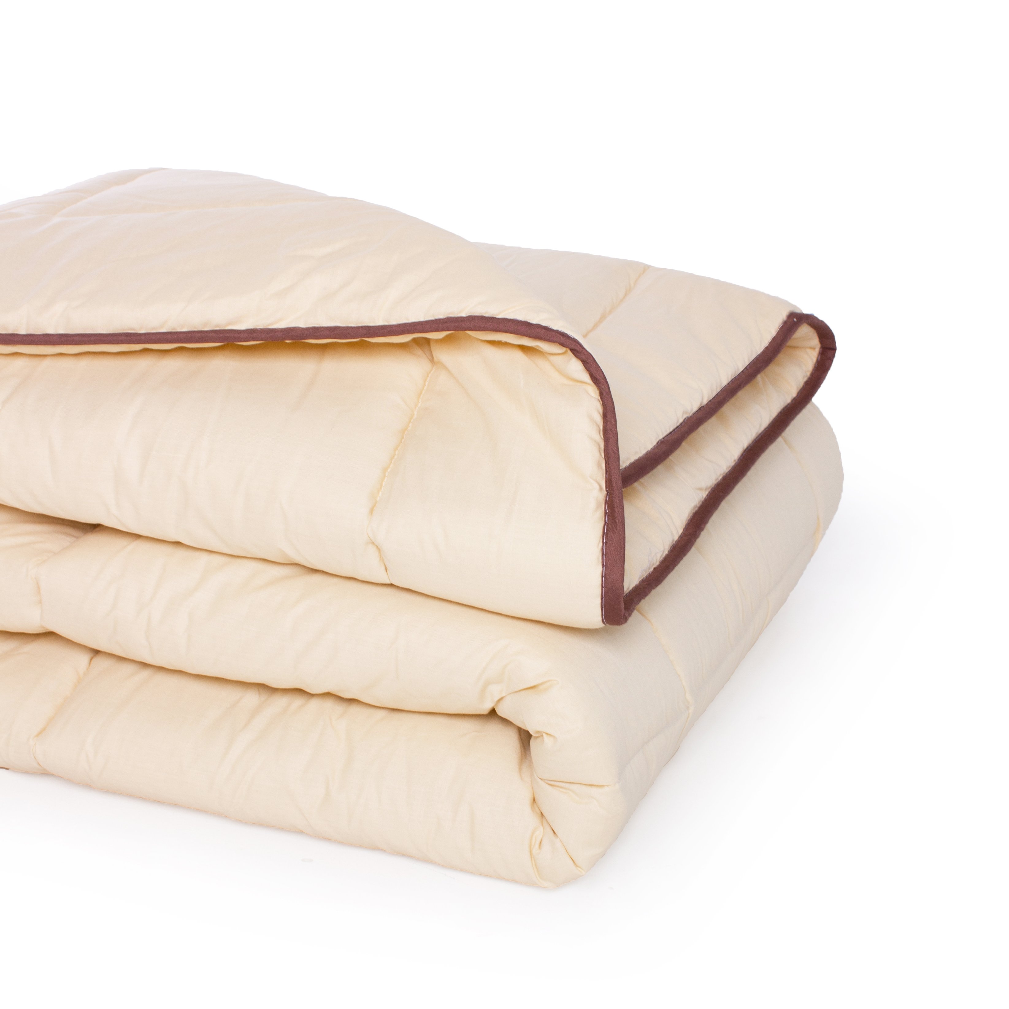 Одеяло шерстяное MirSon Carmela №0334, демисезонное, 172x205 см, бежевое - фото 4