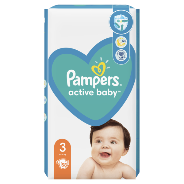 Підгузки Pampers Active Baby 3 (6-10 кг), 58 шт. - фото 2