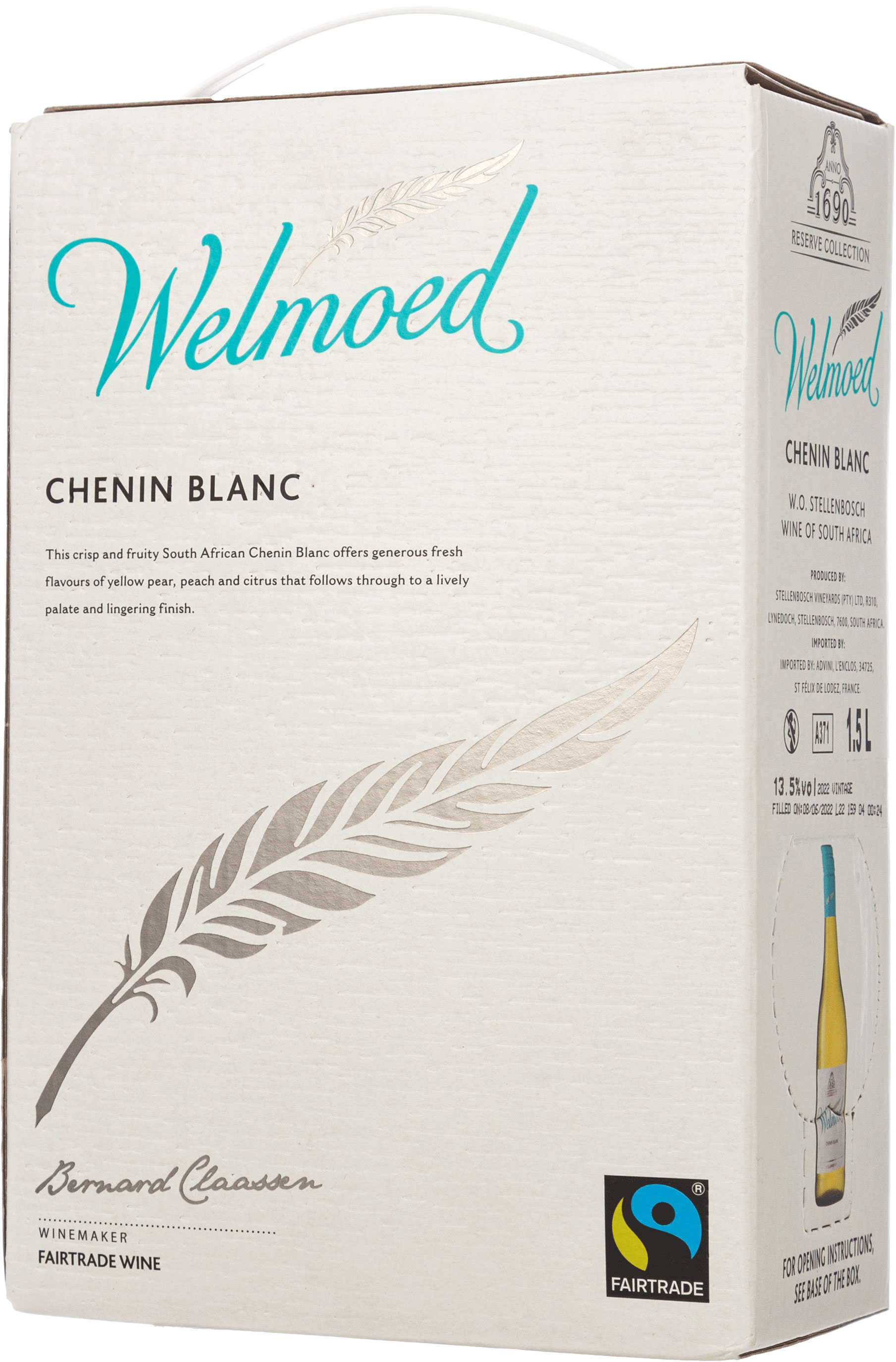 Вино Welmoed Chenin Blanc белое сухое 1.5 л - фото 2
