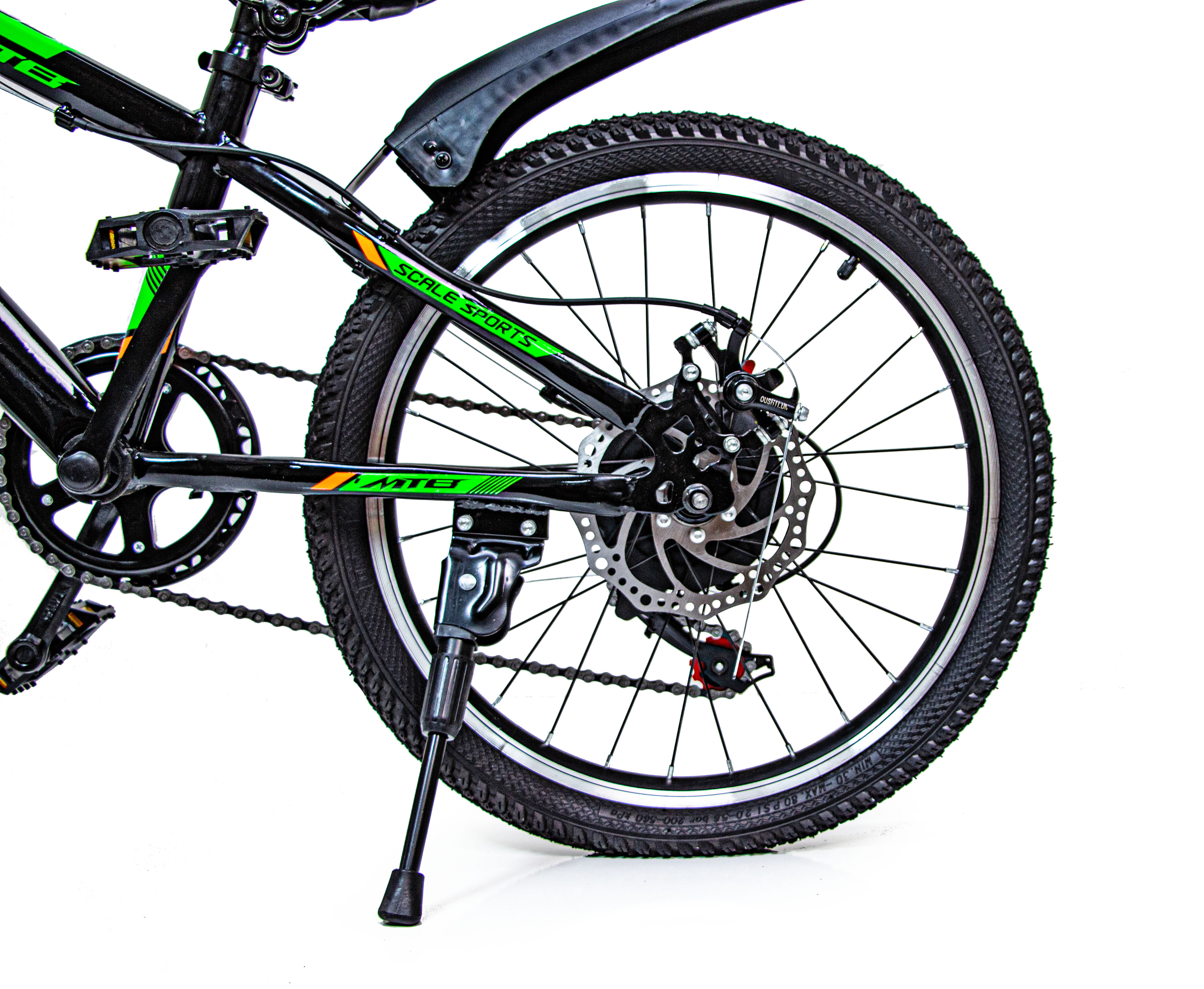 Детский велосипед Scale Sports 20 дюймов зеленый 268742 - фото 3
