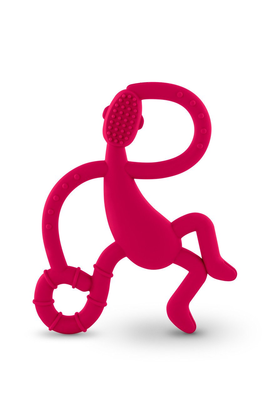 Игрушка-прорезыватель Matchstick Monkey Танцующая Обезьянка, 14 см, красная (MM-DMT-004) - фото 2