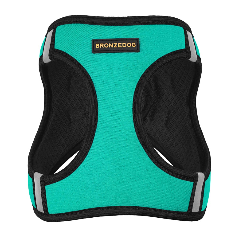 Шлея для собак Bronzedog Sport Vest XXXS 13х11х3 см бирюзовая - фото 3