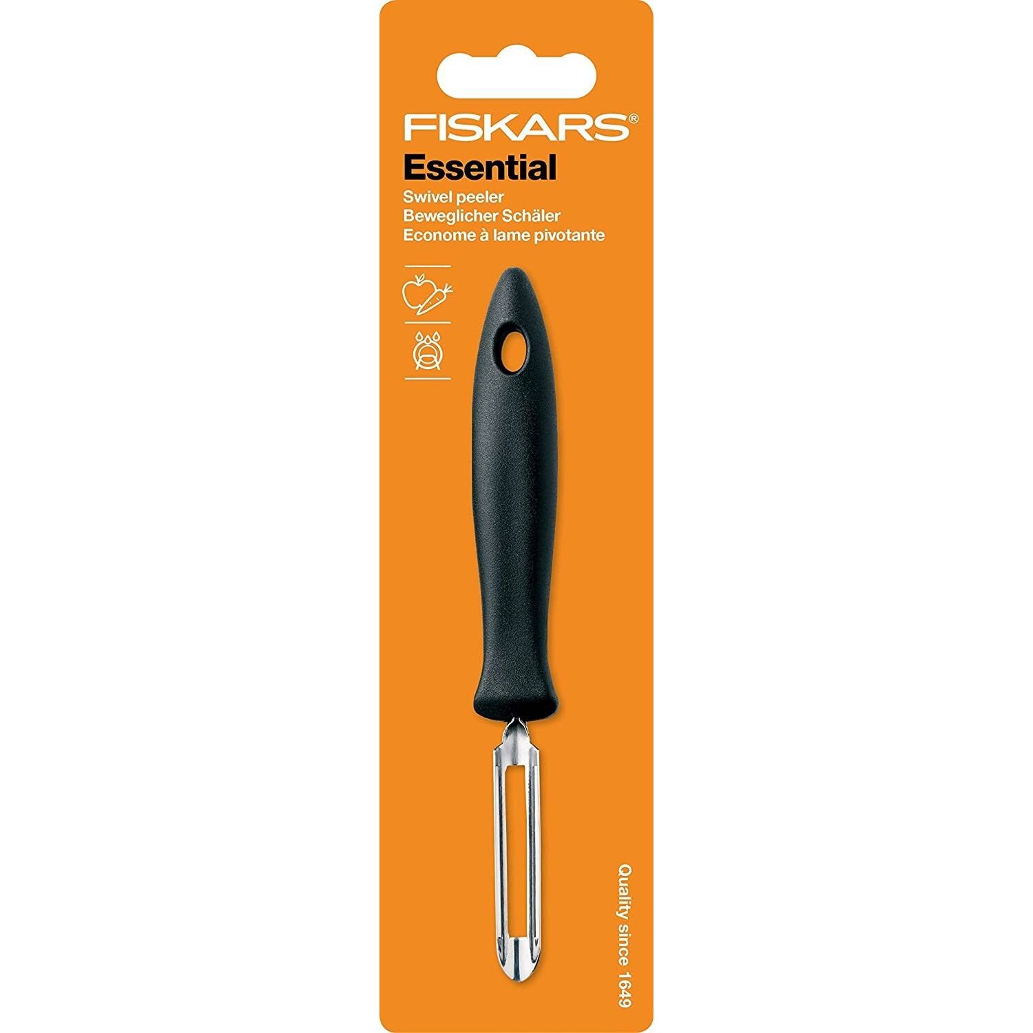 Ніж для чищення Fiskars Essential з рухомим лезом 6 см (1023787) - фото 2