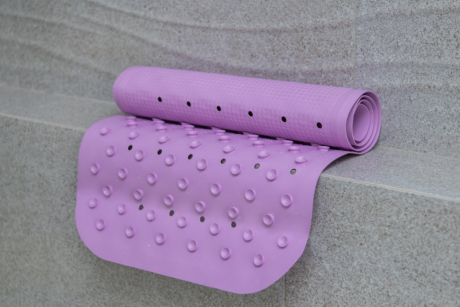 Дитячий гумовий килимок для ванни KinderenOK, XXL, лавандовий (71114_005) - фото 4