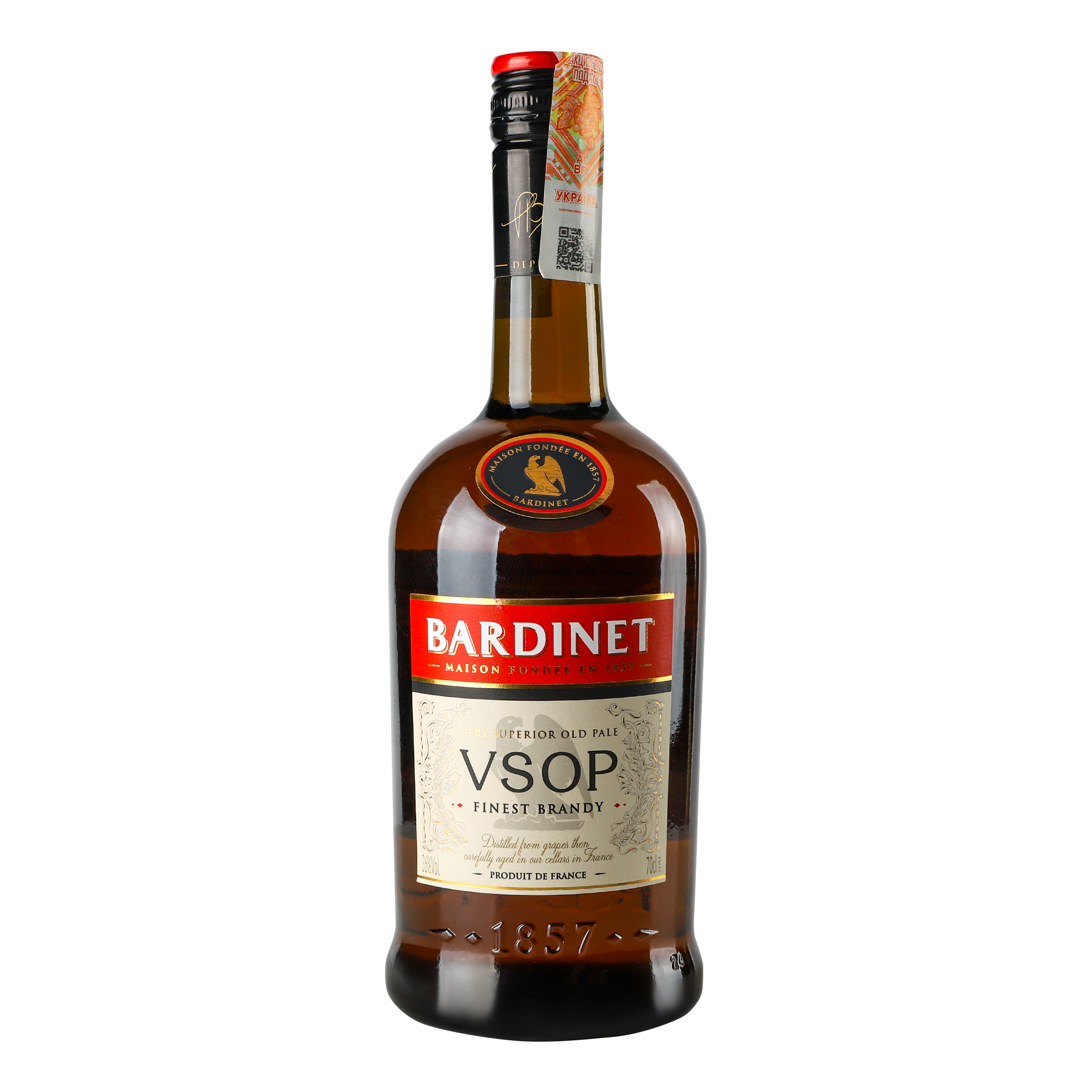 Бренди Bardinet Brandy VSOP, 36%, 0,7 л (739144) - фото 1