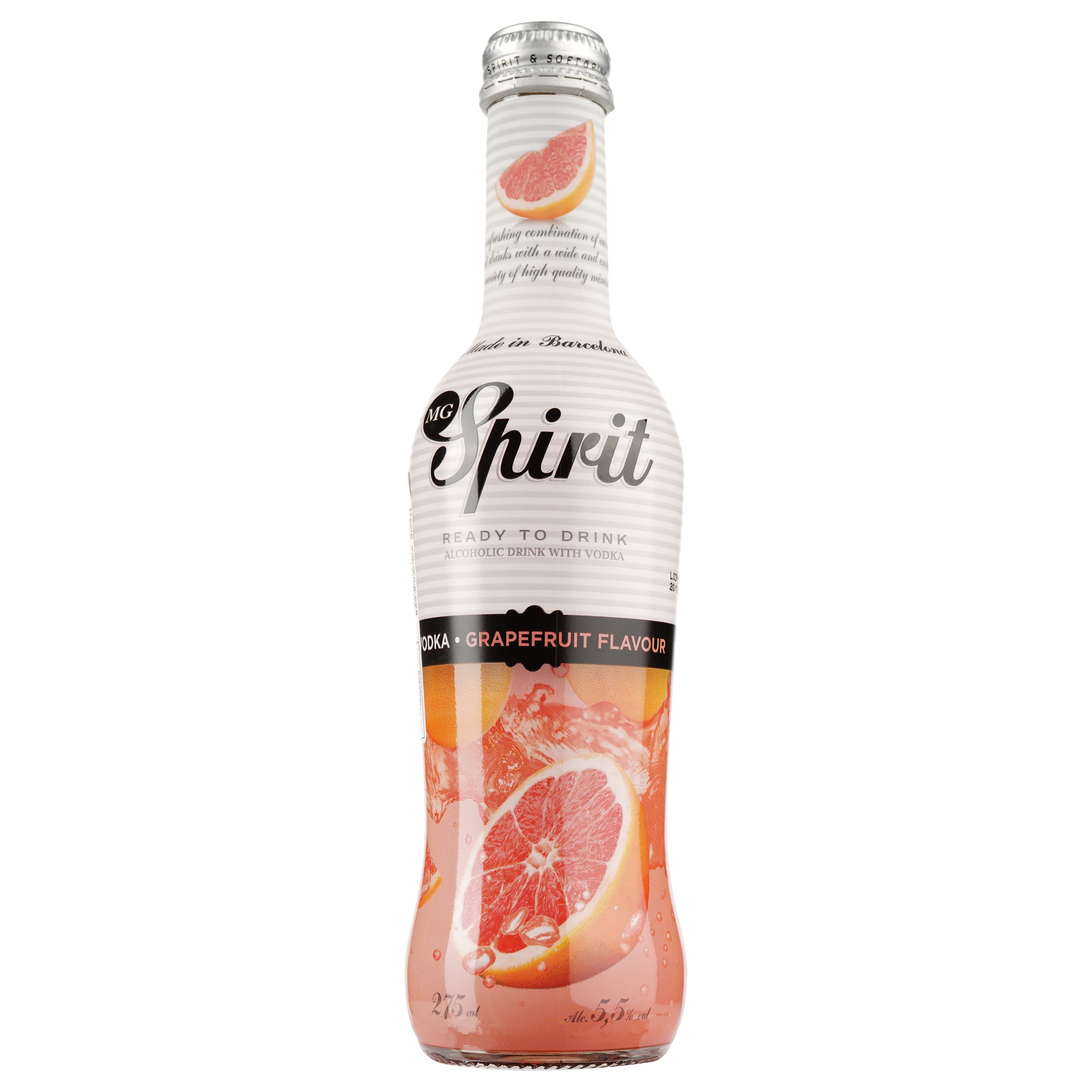 Напій алкогольний Mg Spirit Vodka Grapefruit, 5,5%, 0,275 л - фото 1