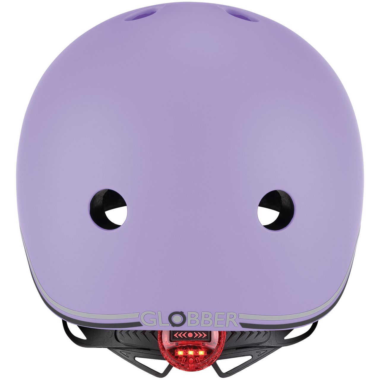 Шлем защитный детский Globber Go Up Lights 45-51 см с фонариком лавандовый (506-103) - фото 5
