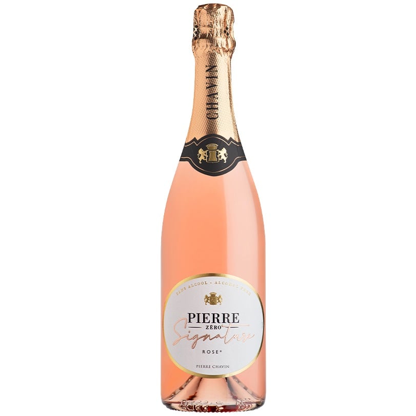 Ігристе вино безалкогольне Pierre Zero Signature Rose Sparkling, рожеве, напівсолодке, 0,75 л - фото 1