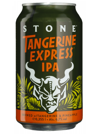 Пиво Stone Tangerine Express, світле, 6,7%, з/б, 0,355 л - фото 1