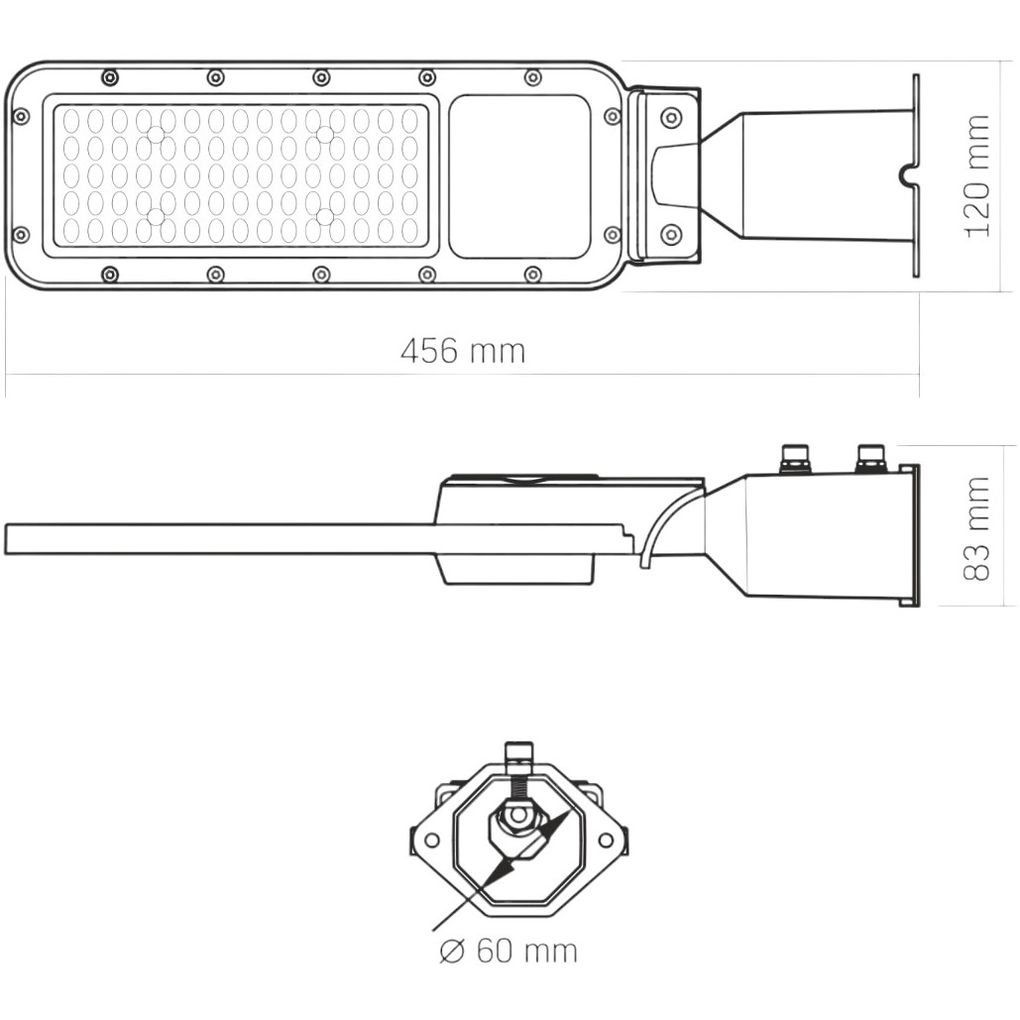 Фонарь уличный Videx LED IP65 SLE17 50W 5500Lm 5000K 220V (VL-SLE17-0505) - фото 8