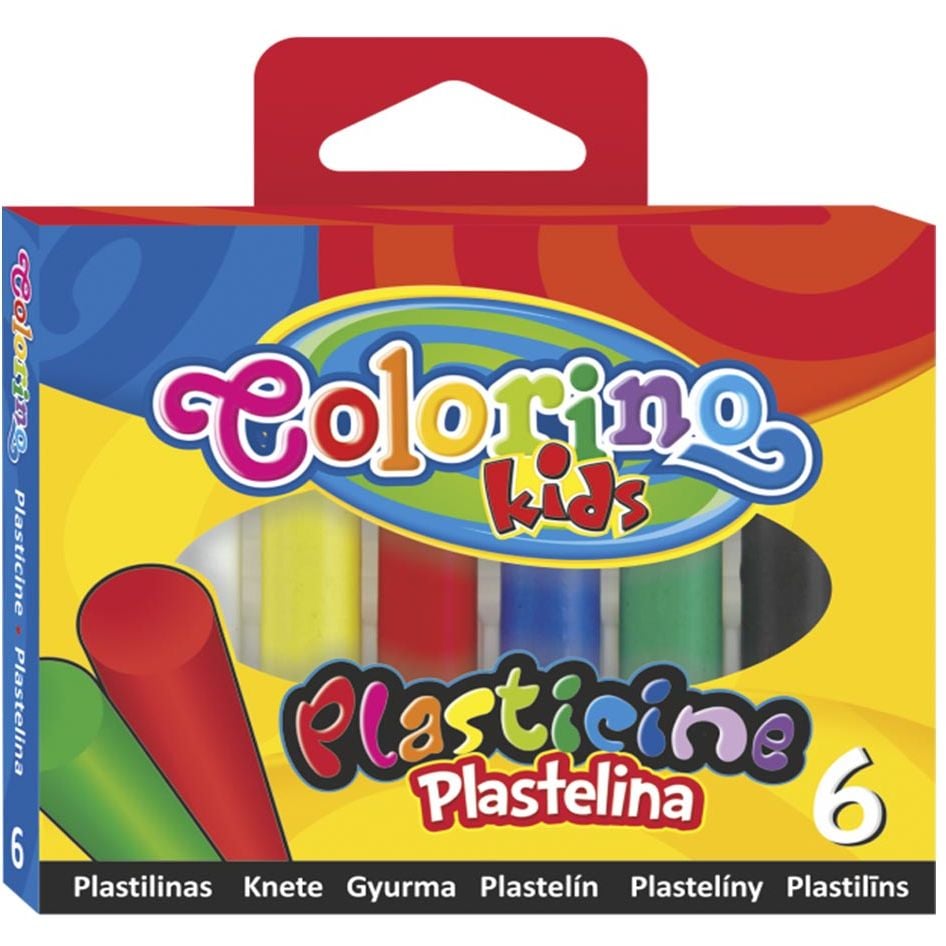 Пластилін Colorino Стандарт, 100 г, 6 кольорів (13871PTR/1) - фото 1