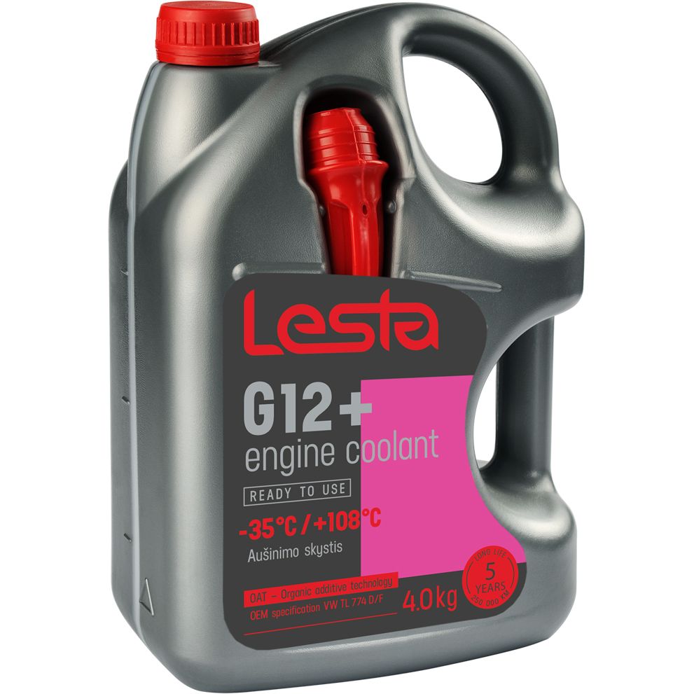 Антифриз Lesta G12 готовый -35 °С 4 кг красный - фото 1