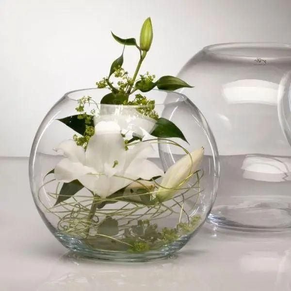 Ваза Pasabahce Flora куля, скляна, 16 см, прозора (45068) - фото 3