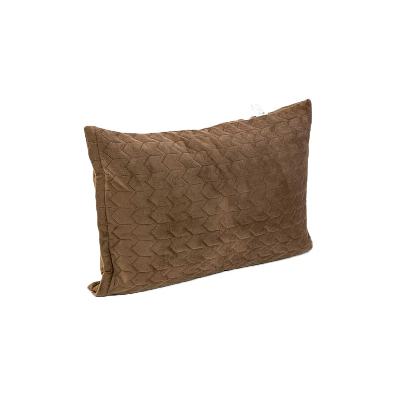 Чохол на подушку Руно Chocolate на блискавці, стьобаний мікрофайбер+велюр, 50х70 см, коричневий (382.55_Chocolate) - фото 1