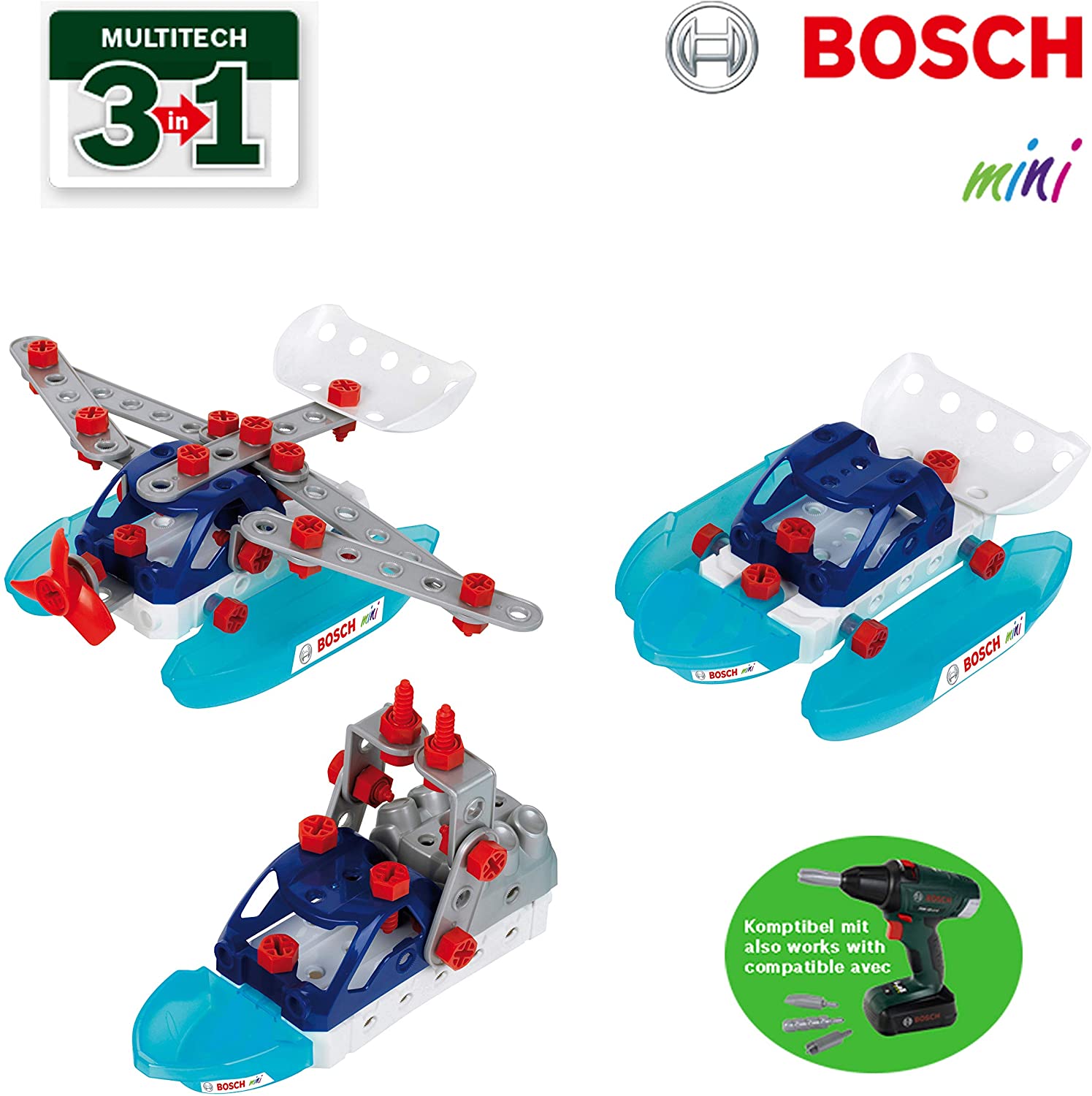 Конструктор Bosch Mini 3 in 1 Watercraft team Водний транспорт (8794) - фото 3