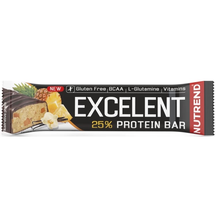 Батончик протеїновий Nutrend Excelent Protein Bar ваніль-ананас 85 г - фото 1