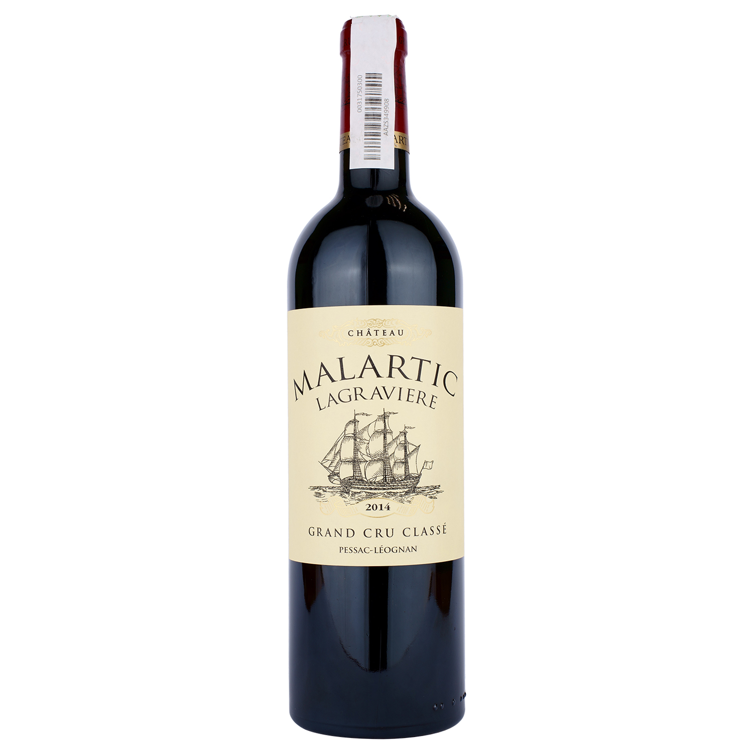 Вино Chateau Malartic-Lagraviere GC Rouge, червоне, сухе, 13%, 0,75 л - фото 1