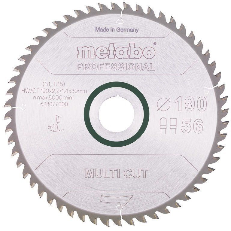 Диск пильный Metabo Multi Cut Professional 190х30 мм (628077000) - фото 1