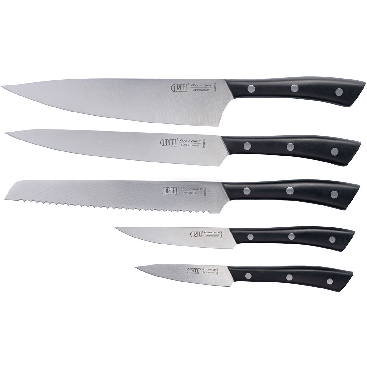 Набір кухонних ножів Gipfel Domaso з підставкою 6 шт. - фото 2