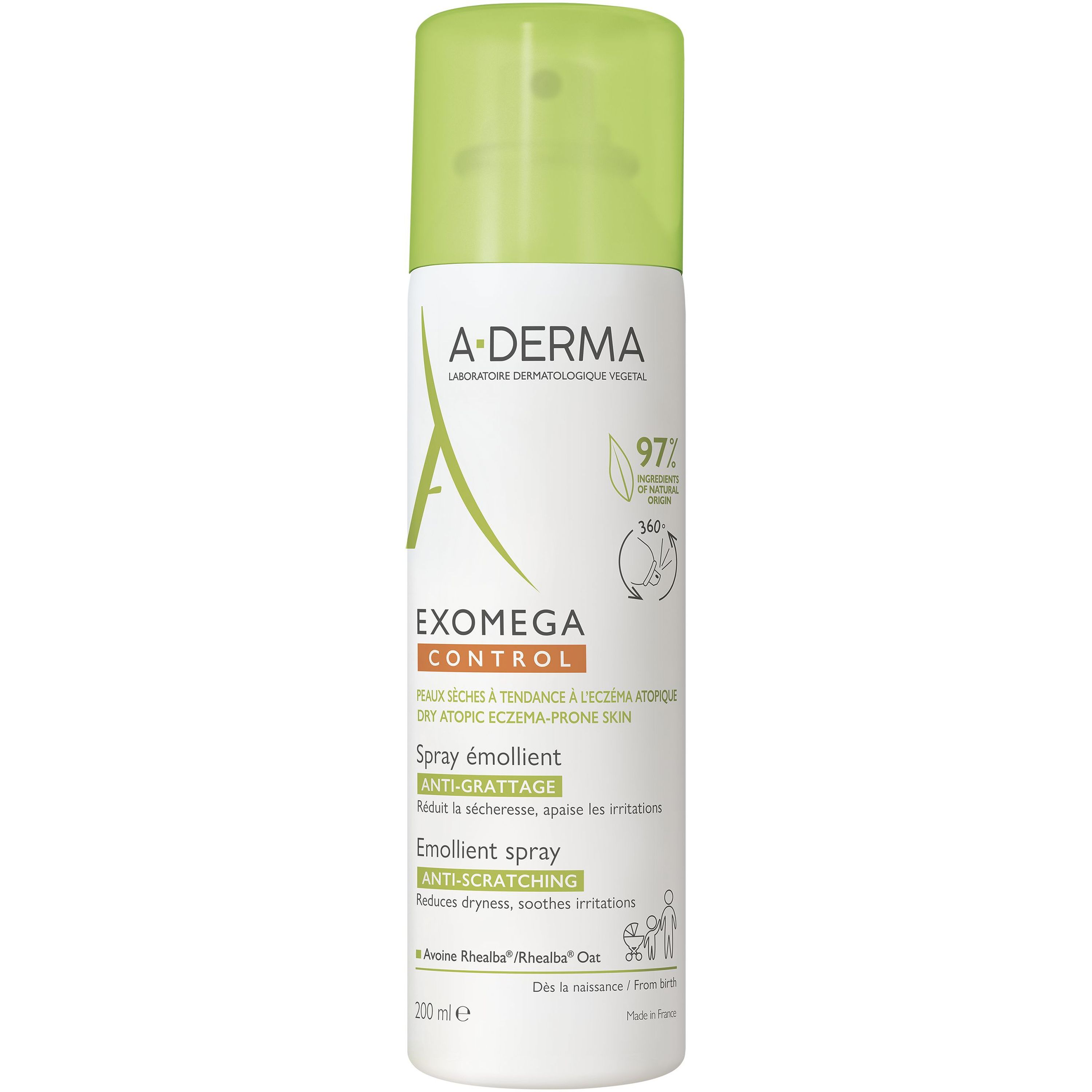 Cпрей-емолент A-Derma Exomega Control 200 мл - фото 1