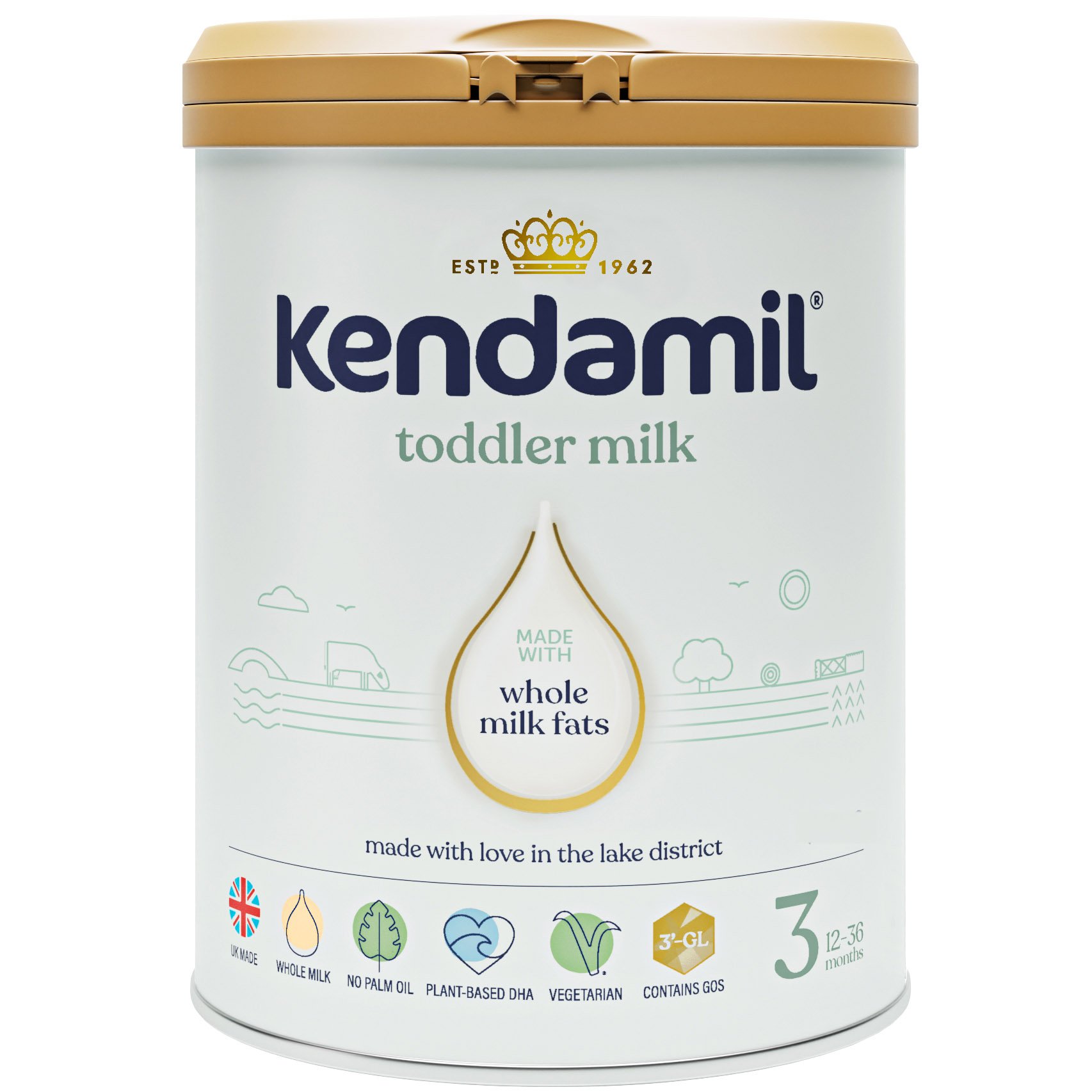 Сухая молочная смесь Kendamil Classic 3 для детей 12-36 месяцев 800 г (77000390) - фото 1