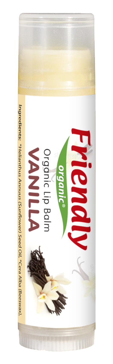 Органічний бальзам для губ Friendly Organic Vanila, 4.25 г - фото 1