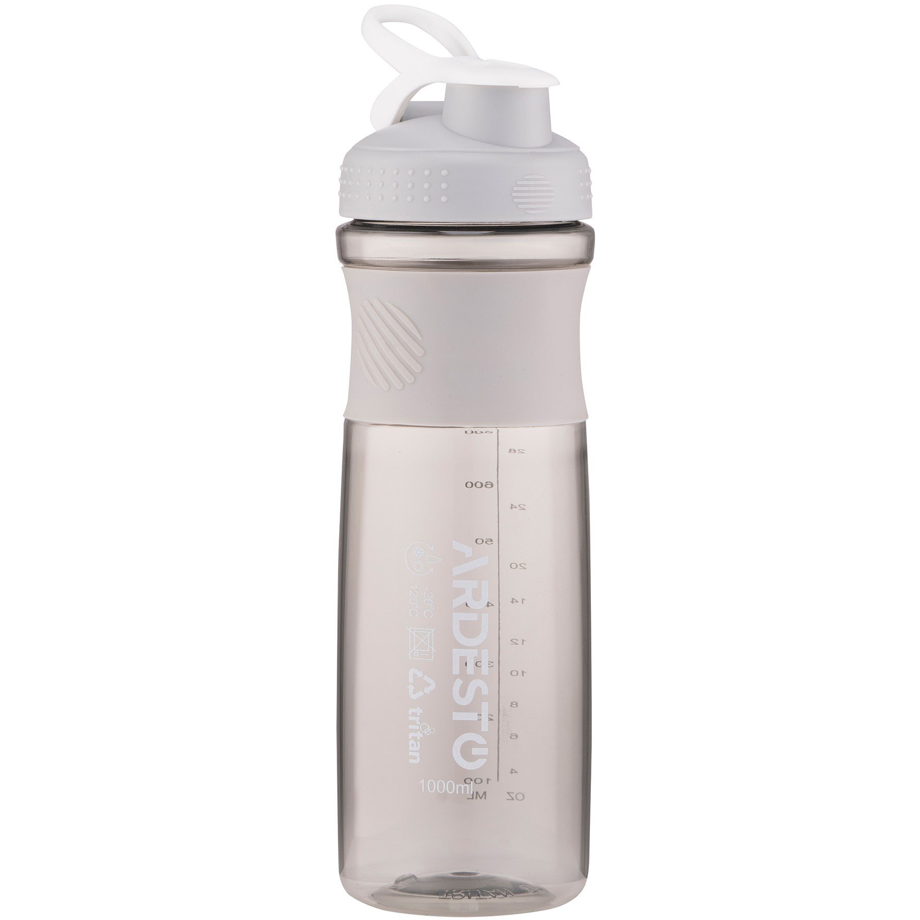 Пляшка для води Ardesto Smart bottle, 1000 мл, сіра (AR2204TG) - фото 1